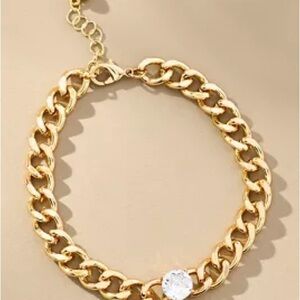 Anthropologie | CRYSTAL LINK BRACELET | NWT